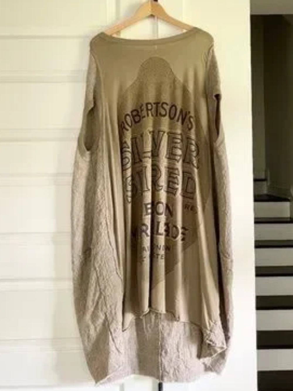 RARE Stunning Rundholz Sleeveless Dress w/Vintage UK Ad Graphics ~ One Size